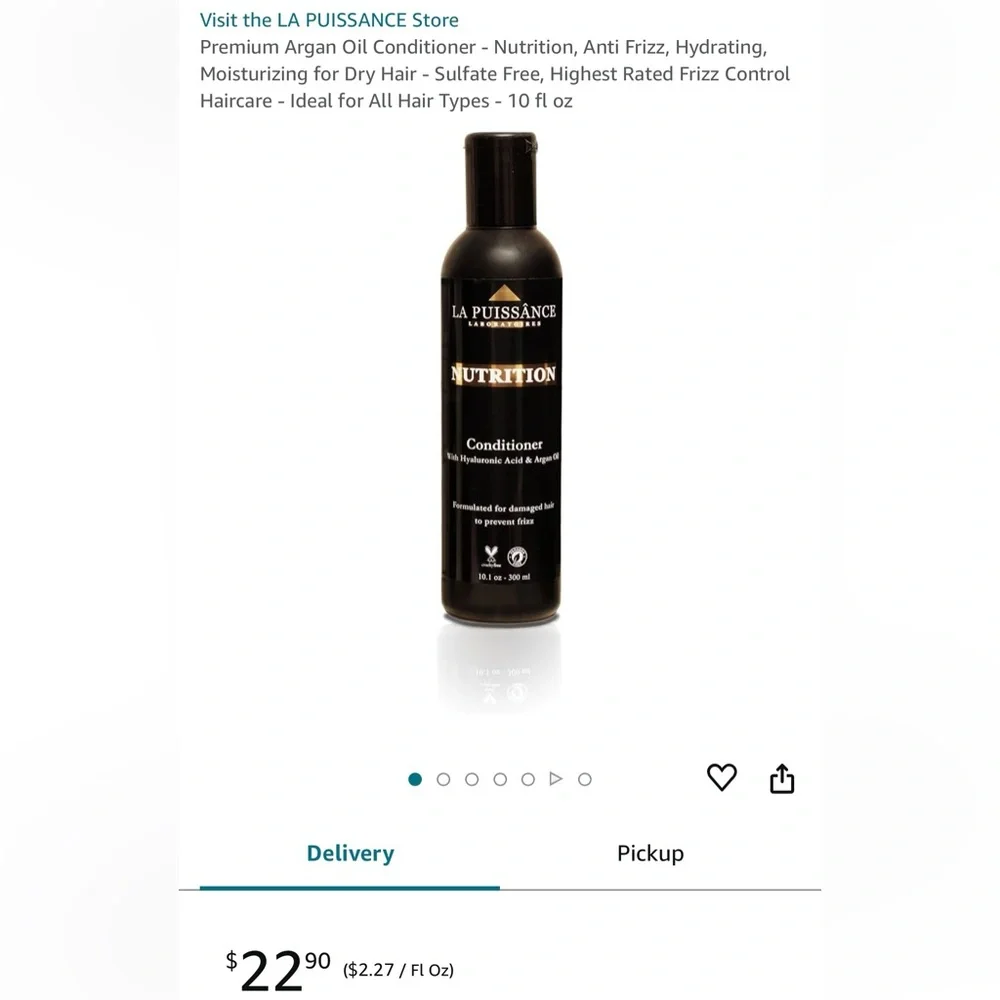 Premium Argan Oil Conditioner - Nutrition, Anti Frizz, Hydrating, Moisturizing